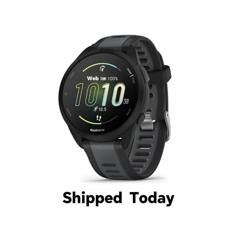 Garmin Forerunner 165 Basic Style Smart Sports Watch, 1.2 Inch Amoled Screen, Gps, Compatible with Multiple Languages