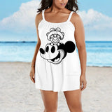 Vestido de verano Disney para mujer, talla grande 2022, elegante, de noche, midi, tallas grandes 7XL, 8XL y 9XL 