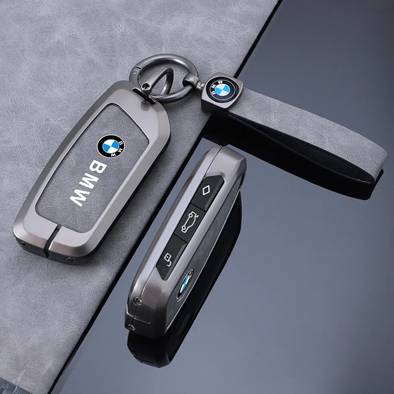 Funda de cuero de aleación de Zinc para llave de control remoto para coche, accesorios para BMW X1 U11 X7 G07 XM G09 i7 7 Series G70 LCI iX I20 U06 G81 M3 2023