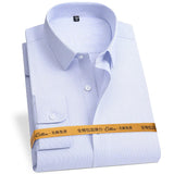 New Fabric 80% Cotton 15% Elastic Silk 5% Spandex No-Iron Anti-Wrinkle Men's Long Sleeve & Short Sleeve Formal Shirts
