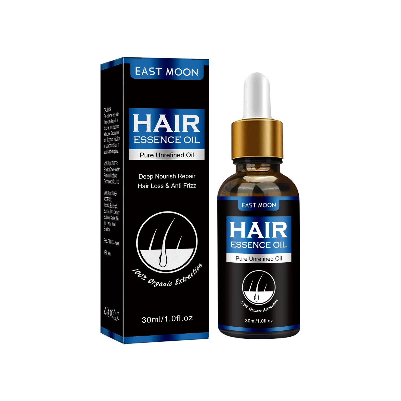 Vitamin E Hair Growth Oil for Men, Prevent Balding, Repair Damaged, Strengthen Roots, Improve Loss, Reduce Frizz, Essential Serum