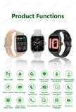 Smart Watch For Android IOS Watches 1.83inch HD Display Bluetooth Call Message Alert Music Sports Mode Smartwatch Men Women Ht30