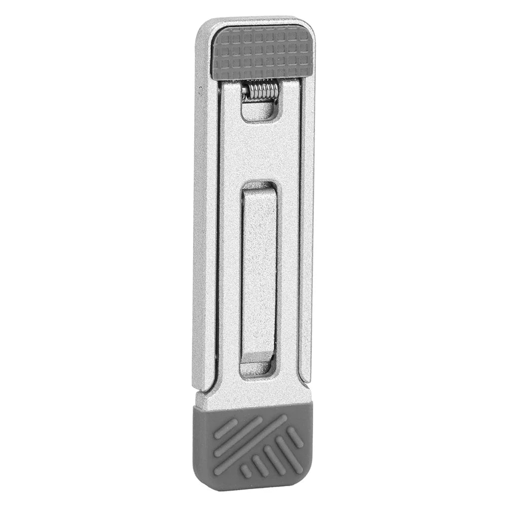 Mini soporte plegable ajustable de aleación de zinc para teléfono móvil, portátil, autoadhesivo, invisible.