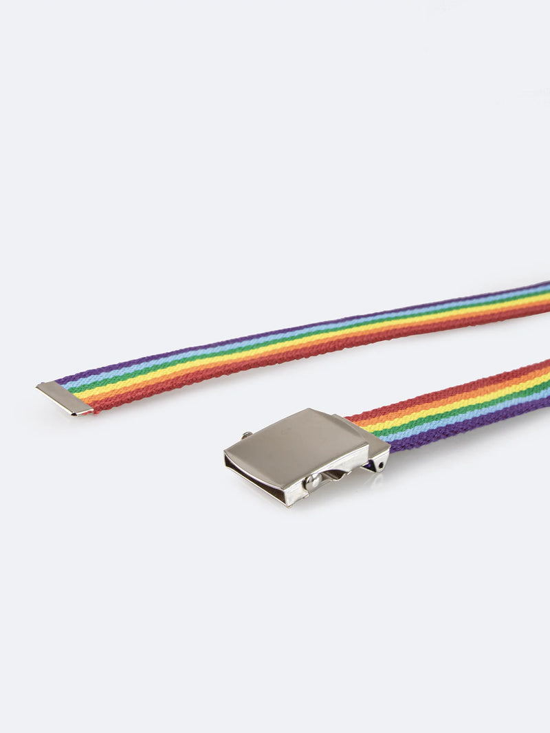 7-color Rainbow D-clip Women Ultra-long Casual Versatile Summer Waist Belt Fashionable Commuting Style Iron Buckle