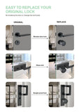 Tuya APP Fingerprint Cylinder Electronic Smart Door Lock Digital Keypad Code Key Card Remote Control Adjustable Home Apartment
