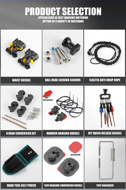 Portable Power Tools Quick Hanging Hooks Power Tool Quick Release Drill Portable Storage Self-Locking Hooks