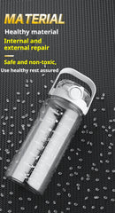 1.5L-2L Summer Large Capacity Kettle, Double Drinking Cup, Outdoor Sports Fitness Water Bottle, Straw Cup Drinking Utensils