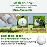 Caiton 50pcs 3-Layer Golf Balls - 332 Dimple, Max Distance, Spin Control, Durable, Accurate - Ideal for Training & Play