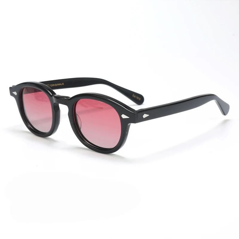 Polarized Sunglasses for Men and Women, UV400 Johnny Depp Lemtosh Style, Retro Acetate Frame, Eyeglasses Eyewear for Men