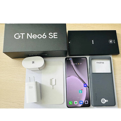 Original Realme GT Neo 6 SE Unlocked Sim Network Region Lock 6.78Inch 120Hz Snapdragon 7+ Gen3  50MP OIS 100W Supervooc 5500mAh