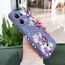 Beautiful Peony Phone Case For Xiaomi Redmi Note 14 13 12 12S 11 11S 10 10S 9 9S Pro Plus 4G 5G Liquid Silicone Cover