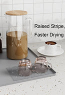 Home Coffee Machine Table Mat Anti-slip Silicone Coffee Mat Tamper Holder Station Cup Drainer Barista Coffee Accessories