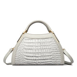 Alligator Patent Leather Shoulder Crossbody Handbags for Women, Luxury Brand Designer Hobo Bags, Two-Layer Sac