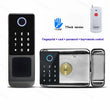 Tuya WIFI Double Side Fingerprint Lock Waterproof Outdoor Gate Passcode Rfid Card Keyless Smart Door Lock