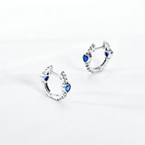 Real 925 Sterling Silver Colorful Dragonfly Butterfly Animal Earrings For Women Exquisite Birthday Anniversary Jewelry Gifts