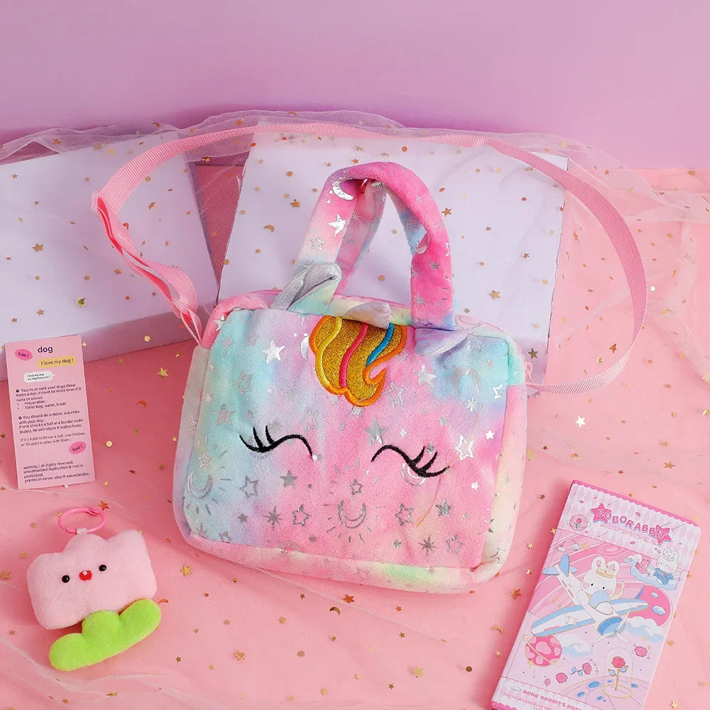 Bolsos de unicornio para niñas, bonitos bolsos cruzados para niños, regalo para niñas, monedero pequeño.