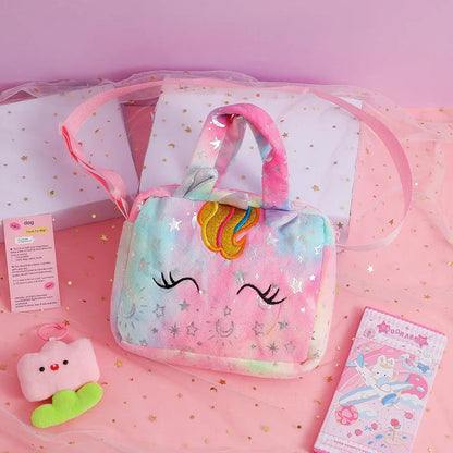 Bolsos de unicornio para niñas, bonitos bolsos cruzados para niños, regalo para niñas, monedero pequeño.