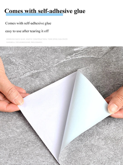 Self-adhesive Thicken PVC Floor Sticker Waterproof Ceramic Tiles Sticker Store Mall Hotel Floor Home Decorative Retro Wallpapers