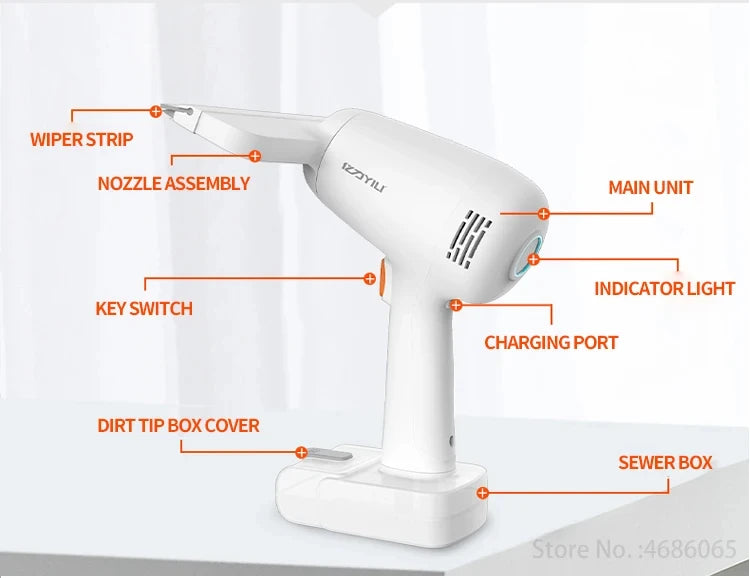 Electric Window Cleaner For Home Wireless Glass Cleaning Machine Kitchen Bathroom Cleaning Tools Car Windshield Mirror Wiper