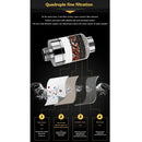 A cabeça de chuveiro filtrada do carbono ativado, a instalação fácil, purificador destacável da água, acessórios do banheiro, remove immonitores