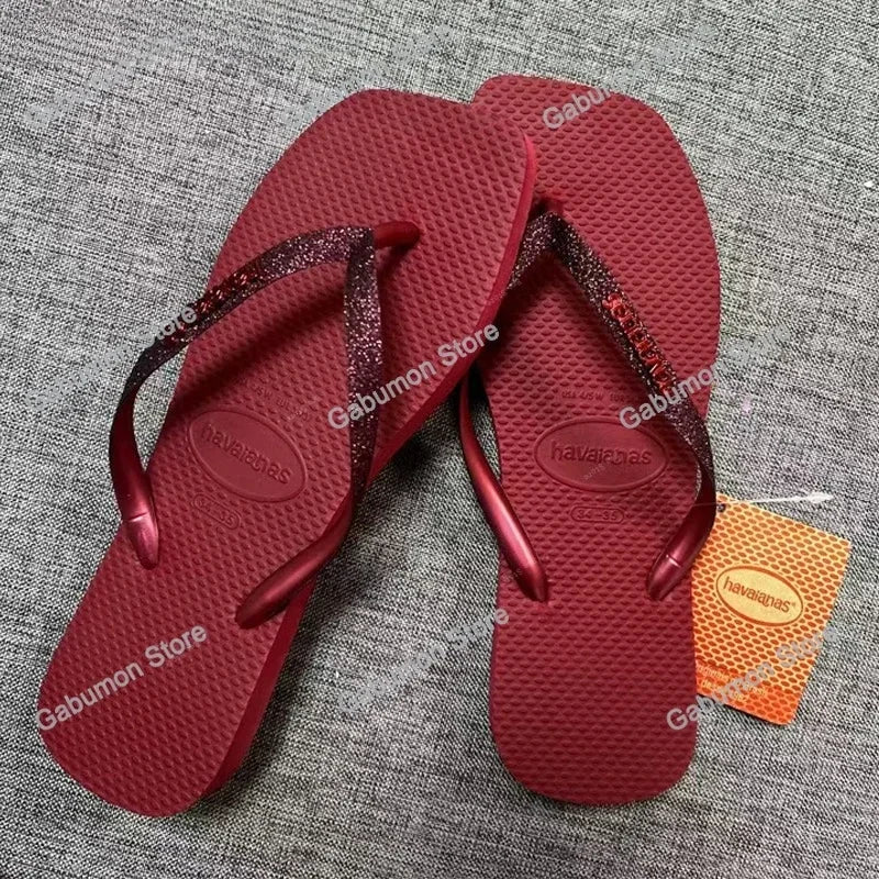 Women's flip flops Havaianas outdoor anti slip beach slippers