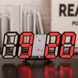 3D LED Digital Clock Decor Wall Decoration Glow Night Mode Decoration for Bedroom Adjustable Electronic Watch Clocks Watches