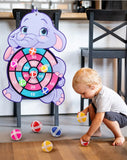 Child Montessori Toys for Kids 2 to 4 Years Old Cartoon Animal Dart Board Sticky Ball Family Interactive Educational Toys Baby
