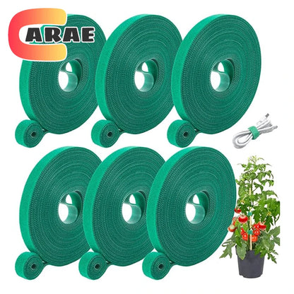 Brida de nailon para jardín, reutilizable, con cierre de velcro, para plantas, flores, trepadoras y en crecimiento.