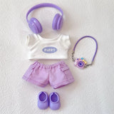 For Labubu Doll Clothing Multi-piece clothing combination 17cm Clothing Shoes Doll DIY Accessories Training Sitting Party Game