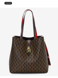 CH Women's Large Capacity Handbag Daily Commuting High-end Versatile PU Material Letter Printed Design Women's Crossbody Bag