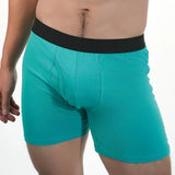 Men Mid-Long Boxer Shorts Sport Underwear Cotton Underpants Sexy Breathable Large Boxershorts Men's Gifts