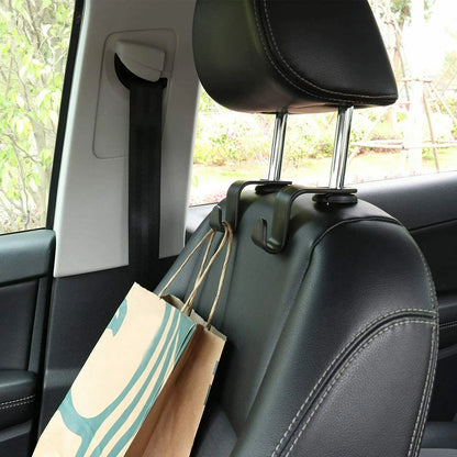 4x gancho de encosto de cabeça do assento de carro para banco traseiro do carro organizador cabide suporte de armazenamento para bolsa sacos roupas casacos acesso interior