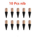 10pcs black nib