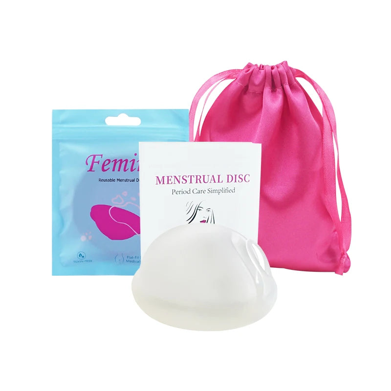 Silicone Menstrual Disc Cup Period Menstrual Collector Menstruation Menstrual Disk Women Health Care Feminine Hygiene Extra-Thin