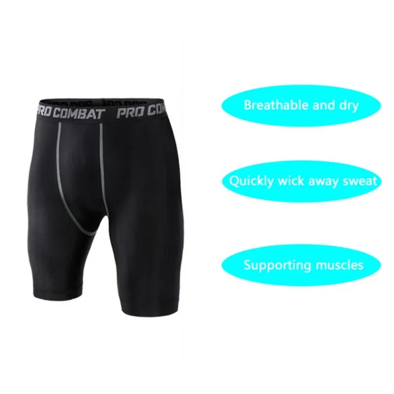 Men's Compression Running Shorts Sport Shorts Underwear Tights Sweatpants Fitness Quick Dry Boxers