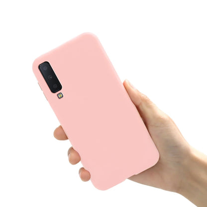 Funda para teléfono Samsung Galaxy A7 2018, carcasa de silicona mate suave para carcasa trasera Samsung A7 2018 A750 A750F