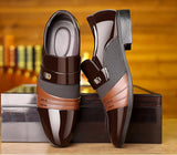 Men's Luxury Lacquer Oxford Wedding Shoes, Pointed Toe Dress Shoes for Men, Classic Business Men's Leather Shoes, Big Size 38-48