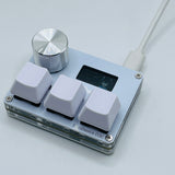 O3C SayoDevice OSU O3C Rapid Trigger Hall Switches Magnetic Pink Switches Keyboard With Knob Screen Copy Paste Shotcut