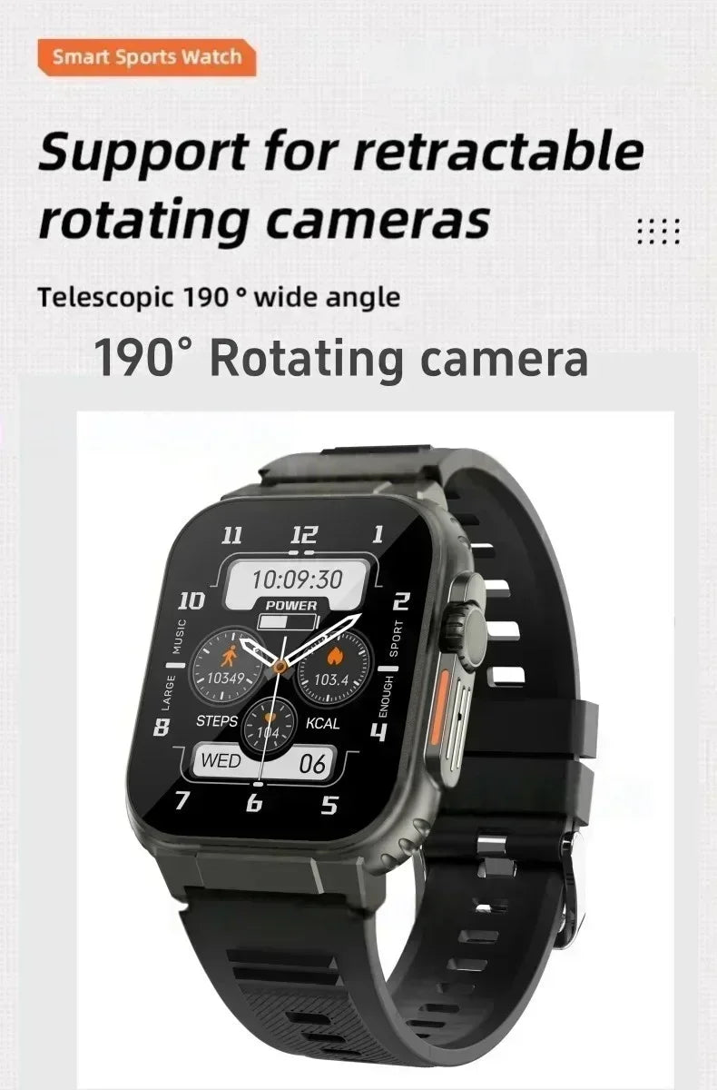 CDS9 5G Smartwatch: Android Smartwatch | 2.2" AMOLED HD | 180° Rotating Camera | 4G & GPS