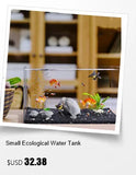 Acrylic Ultra White Fish & Aquatic Pets Tank Open Aquarium Light Table Top Small Rectangular Water Plant Turtle Tank Customized