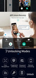 XSDTS Wifi Tuya APP Face Recognition Smart Door Lock With Camera Video Call Voice Intercom Digital Door Lock Automatic Door Lock