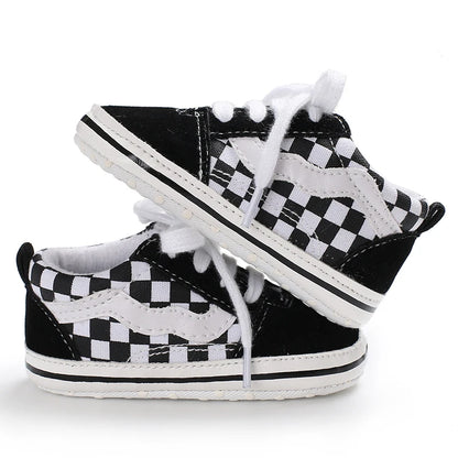 Newborn Baby Canvas Shoes Anti-slip Soft Baby Boy Girl Sneakers Casual Multi-Color Toddler First Walkers Crib Shoes