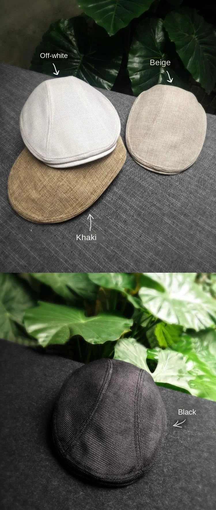 Men's Cap Classic Vintage Breathable Beret Hat for Men Visor French Artist Beanies Designer Cotton and Lined British Berets Hat