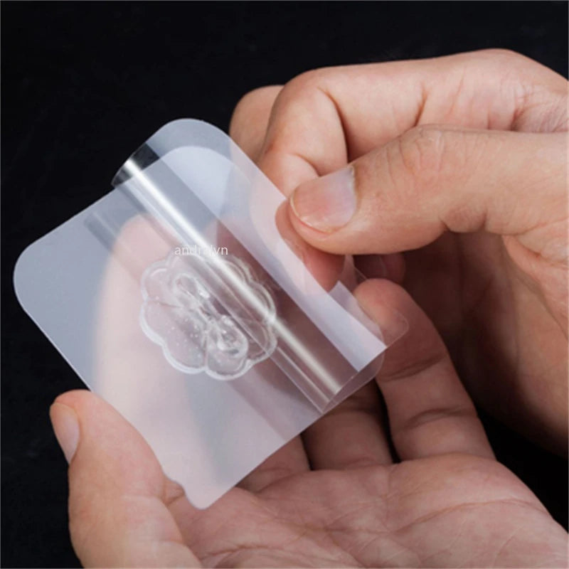 Transparent Self Adhesive Wall Hooks Heavy Duty Multi-Purpose Wall Hook Key Holder Towel Holder For Kitchen Bathroom Accessories