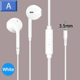 3.5mm In-Ear Earphone Wired with Microphone Earbuds White And Black Headphone Earphones for MP3 MP4 Samsung Huawei Xiaomi Phones