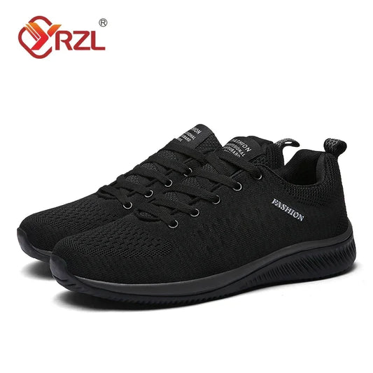 Zapatillas deportivas YRZL para hombre, ligeras, deportivas, clásicas, de malla, transpirables, informales, antideslizantes, a la moda