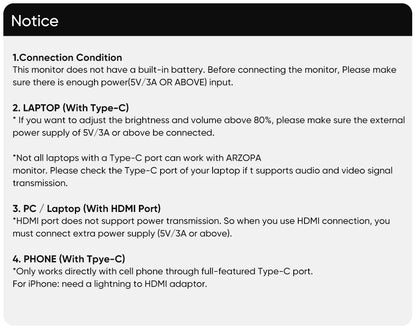 ARZOPA 16.1 inches Portable Monitor,144hz,100%sRGB,1080P FHD,IPS Screen, External Second Screen for Laptop/PC/PS5/Mac/Xbox Z1FC