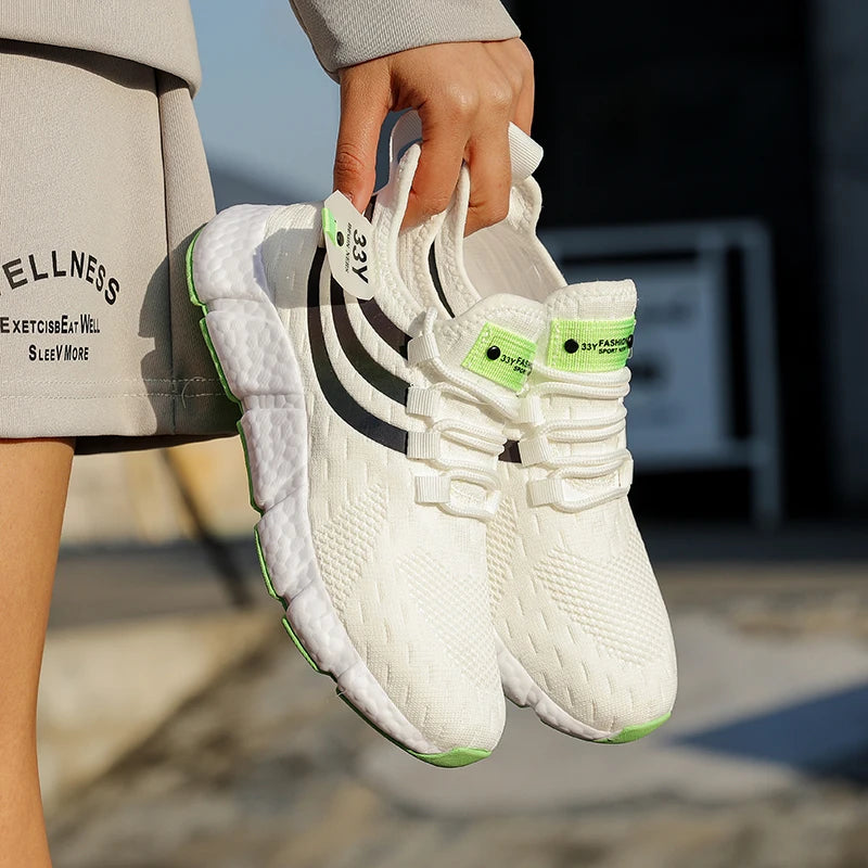 Men's Casual Sneakers Summer Breathable Sport Shoes Lightweight Outdoor Mesh Running Shoes Athletic Jogging Tennis Walking Shoes