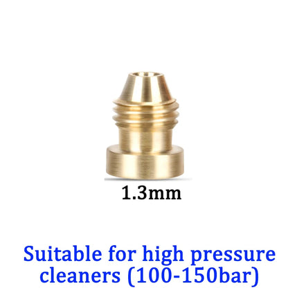 Boquilla de repuesto de latón para cañón de espuma de nieve con núcleo de cobre de 0,9 mm a 1,4 mm, rosca para pistola pulverizadora de espuma de alta presión.