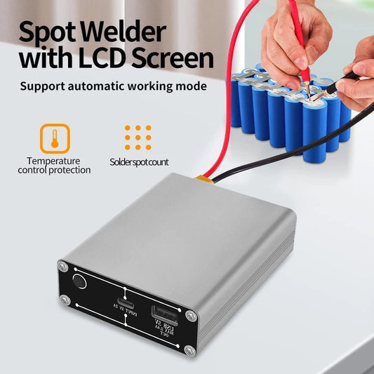 Soldadora por puntos ajustable de 30 velocidades con pantalla OLED, batería de litio de 5000 mAh, ideal para tiras de níquel de hasta 0,15 mm, portátil, DH-30
